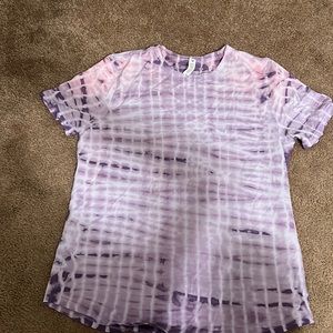 LULULEMON tie dye love crew shirt